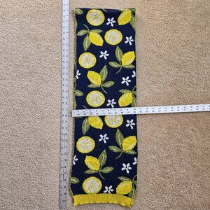 100% Merino Wool Scarf Lemons